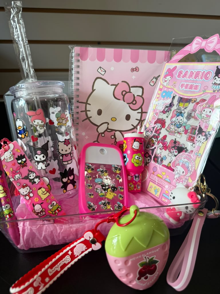 Hello Kitty and Friends Gift Set | Sanrio Tumbler, Stationery and Accessories Bundle | Gift for Kids and Teens