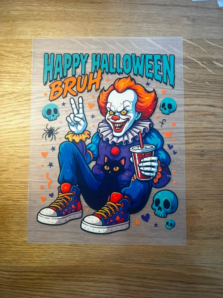 Halloween 10" DTF Happy Bruh