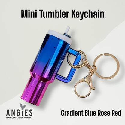 Mini Keychain Tumbler - Cute & Compact Drink Accessory Gradient Color