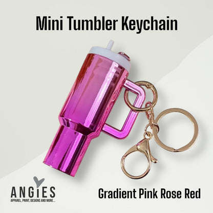 Mini Keychain Tumbler - Cute & Compact Drink Accessory Gradient Color