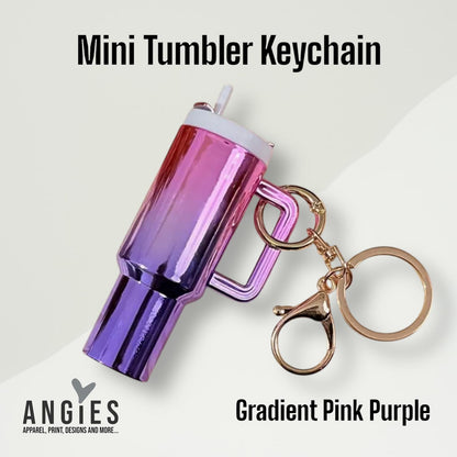 Mini Keychain Tumbler - Cute & Compact Drink Accessory Gradient Color