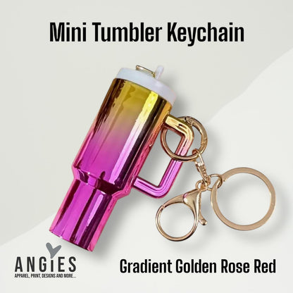 Mini Keychain Tumbler - Cute & Compact Drink Accessory Gradient Color
