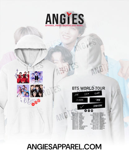 BTS World Tour 2026 Fan Hoodie, Crewneck & T-Shirt | Front & Back Print Designs