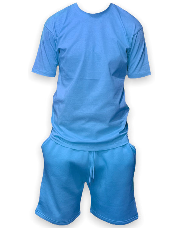 Sky Blue Adult Short Set
