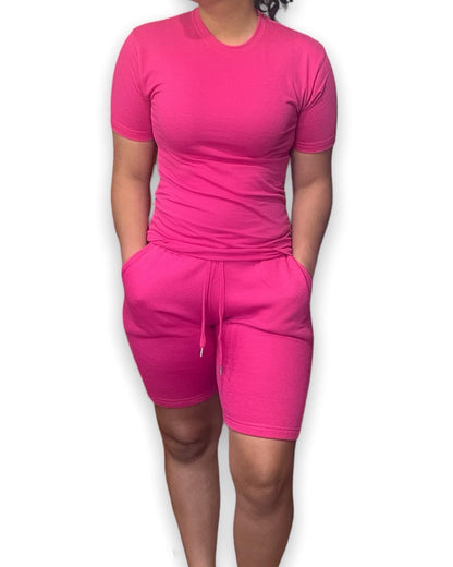 Hot Pink Adult Short Set