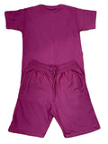Burgundy Adult Short Set
