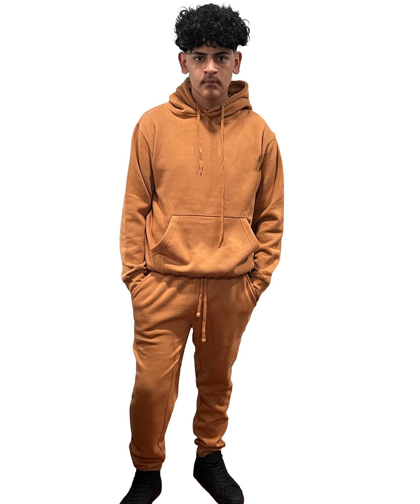 Camel Pull Over Sweat Suit