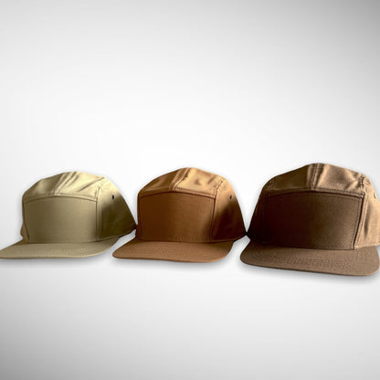 Khaki Five Panel Cap