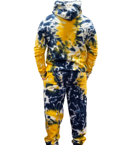Gold Navy Tye Dye Set