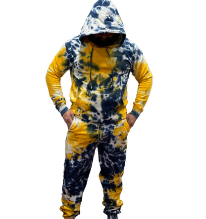 Gold Navy Tye Dye Set