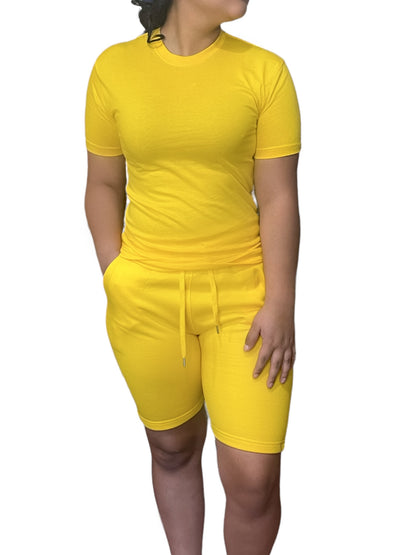 Yellow Adult Short Set