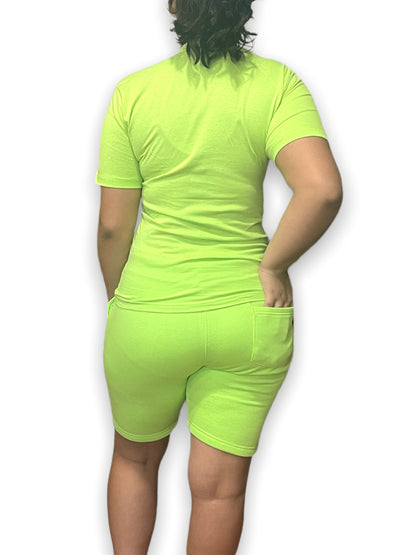 Lime Adult Short Set