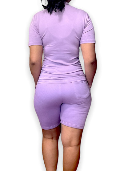 Lilac Adult Short Set