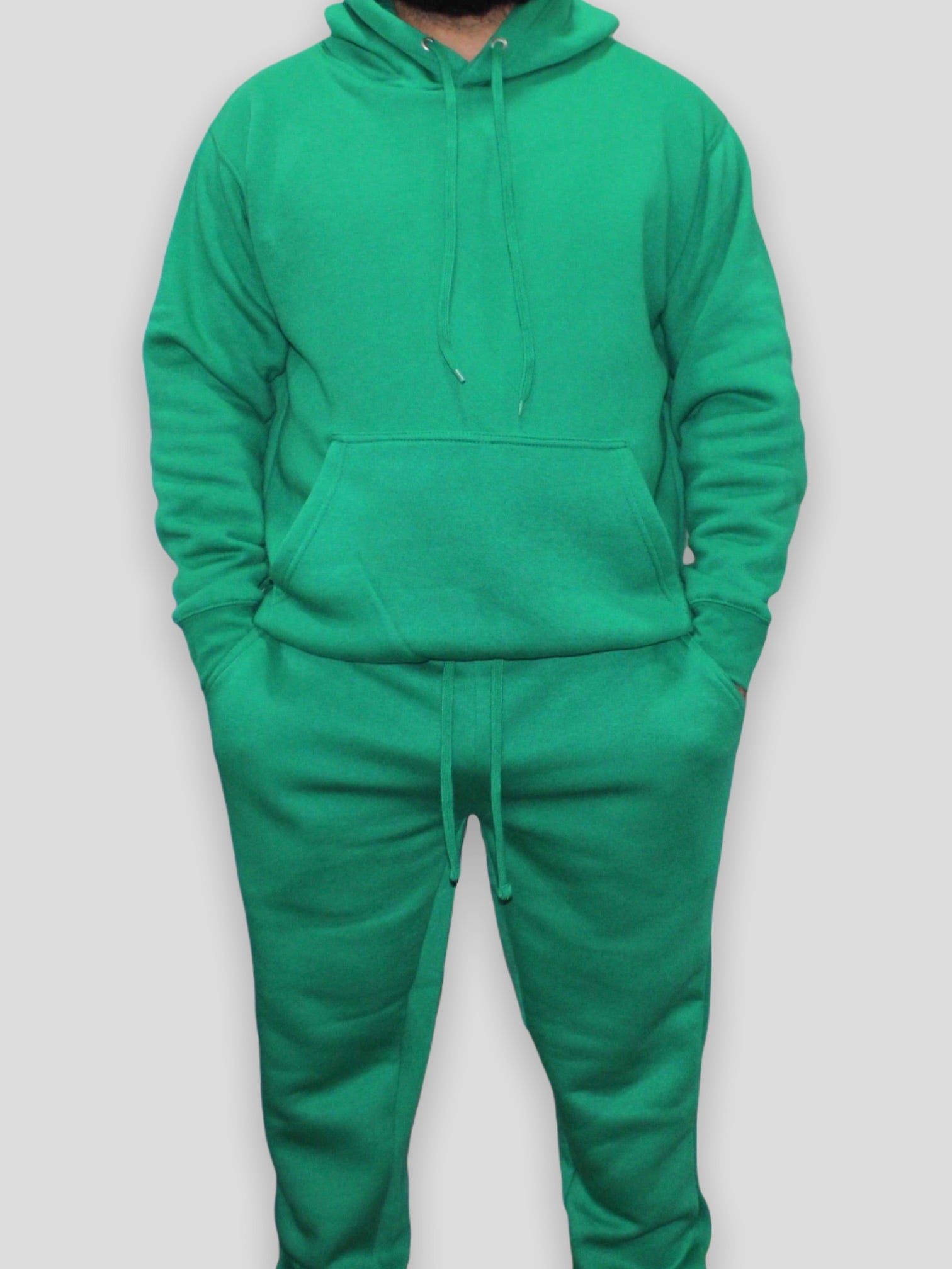 Kelly Green Adult Pull Over Sweat Suit Angies Apparel