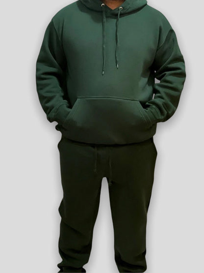Hunter Green Adult Pull Over Sweat Suit
