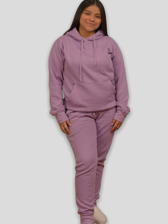 Lilac Adult Pull Over Sweat Suit