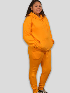 Gold Adult Pull Over Sweat Suit