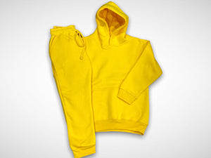 KIDS Yellow Pull Over Sweat Suit