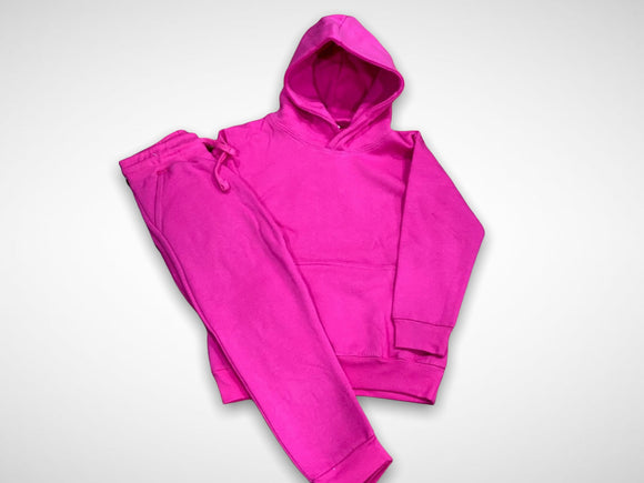Hot pink sweatsuit cheap