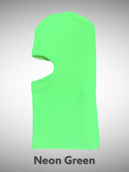 One Hole Ski Mask Neon Green