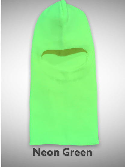 One Hole Ski Mask Neon Green