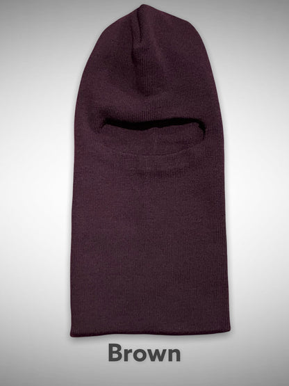 One Hole Ski Mask Brown