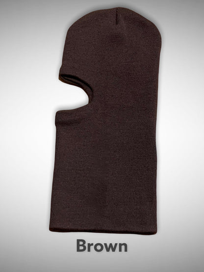 One Hole Ski Mask Brown