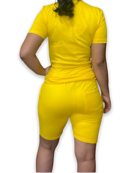 Yellow Adult Short Set