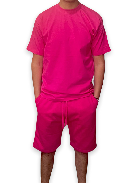 Hot Pink Adult Short Set