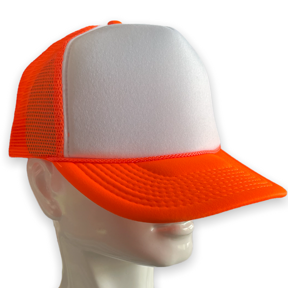 Orange /White Front Trucker Hat