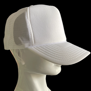 White/White Front Trucker Hat
