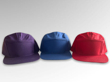 Red Five Panel Cap