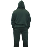 Hunter Green Adult Pull Over Sweat Suit