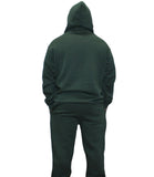 Hunter Green Adult Pull Over Sweat Suit