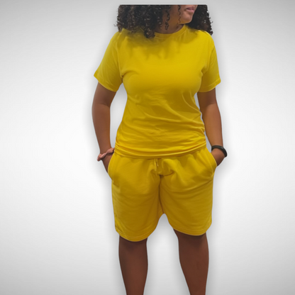 Yellow Adult Short Set