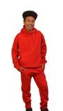 Red Adult Pull Over Sweat Suit