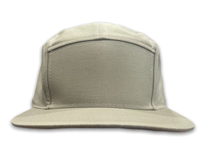 Khaki Five Panel Cap